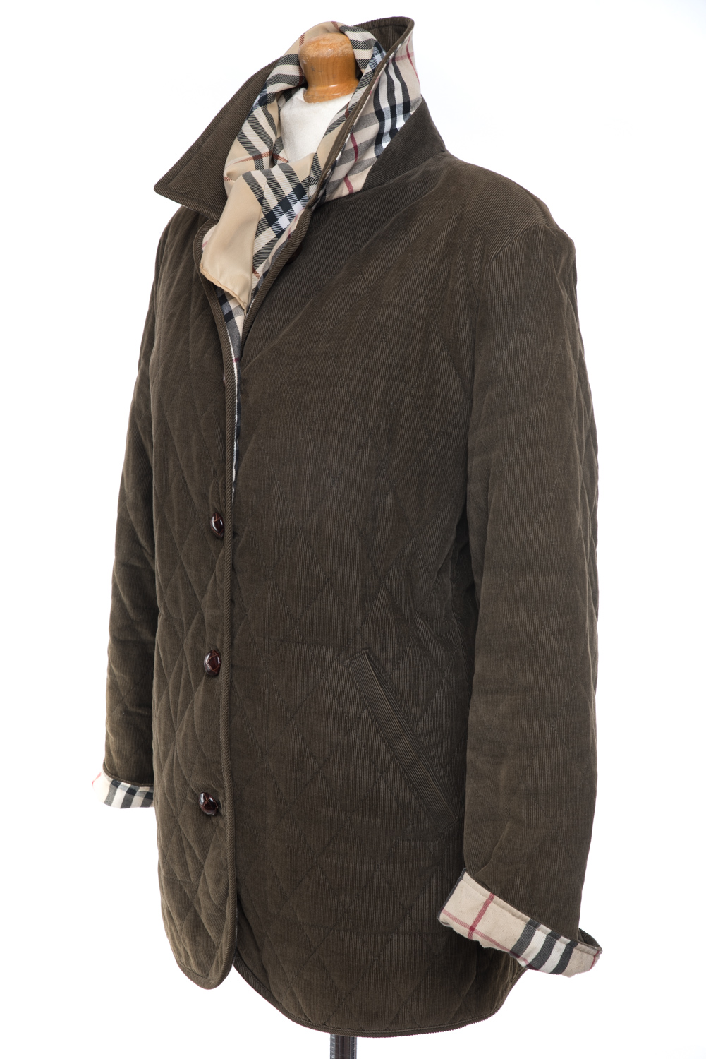 Kurtka Burberry London pikowana sztruksowa 40 (L)