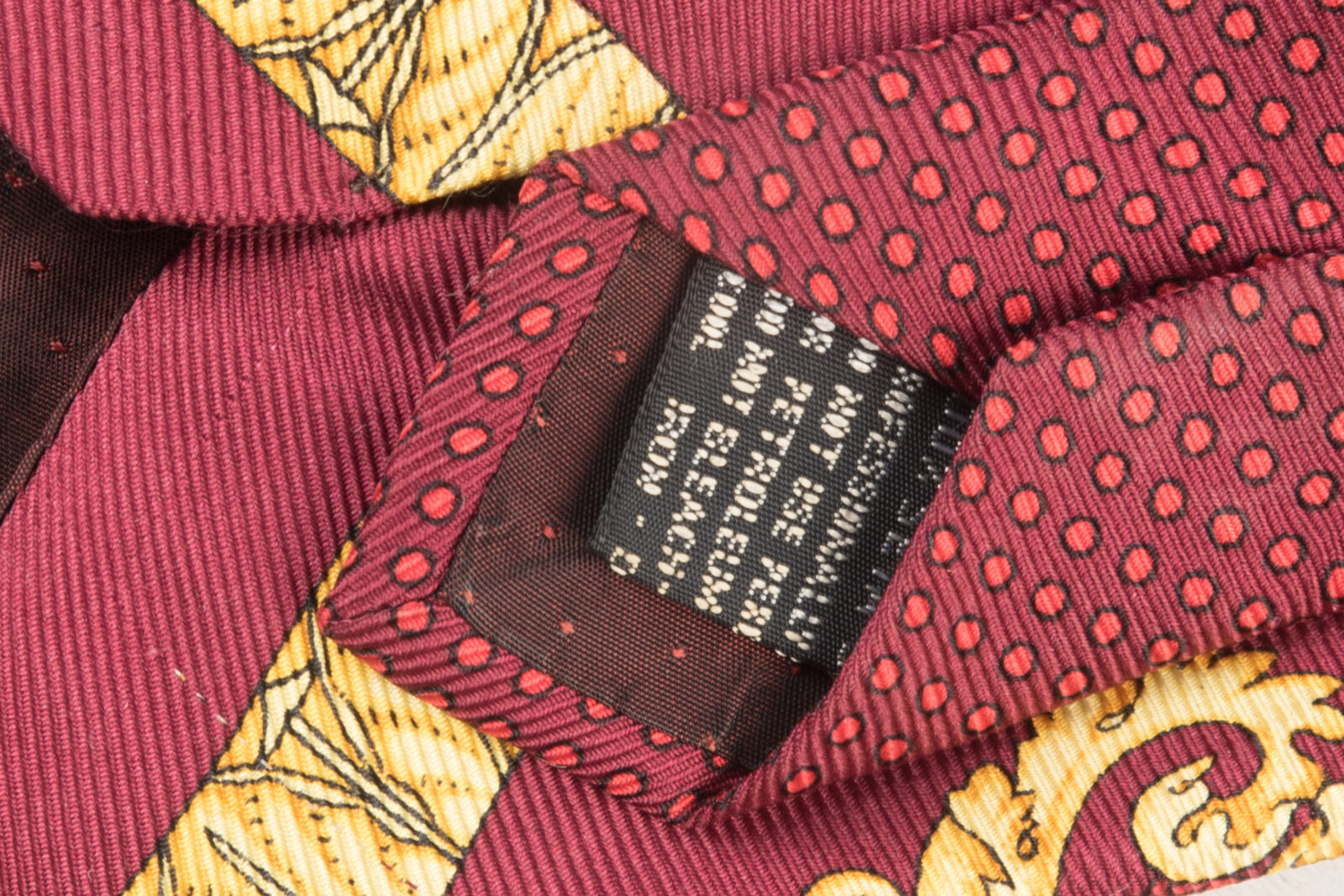 Krawat jedwabny Gianni Versace vintage lata 90-te