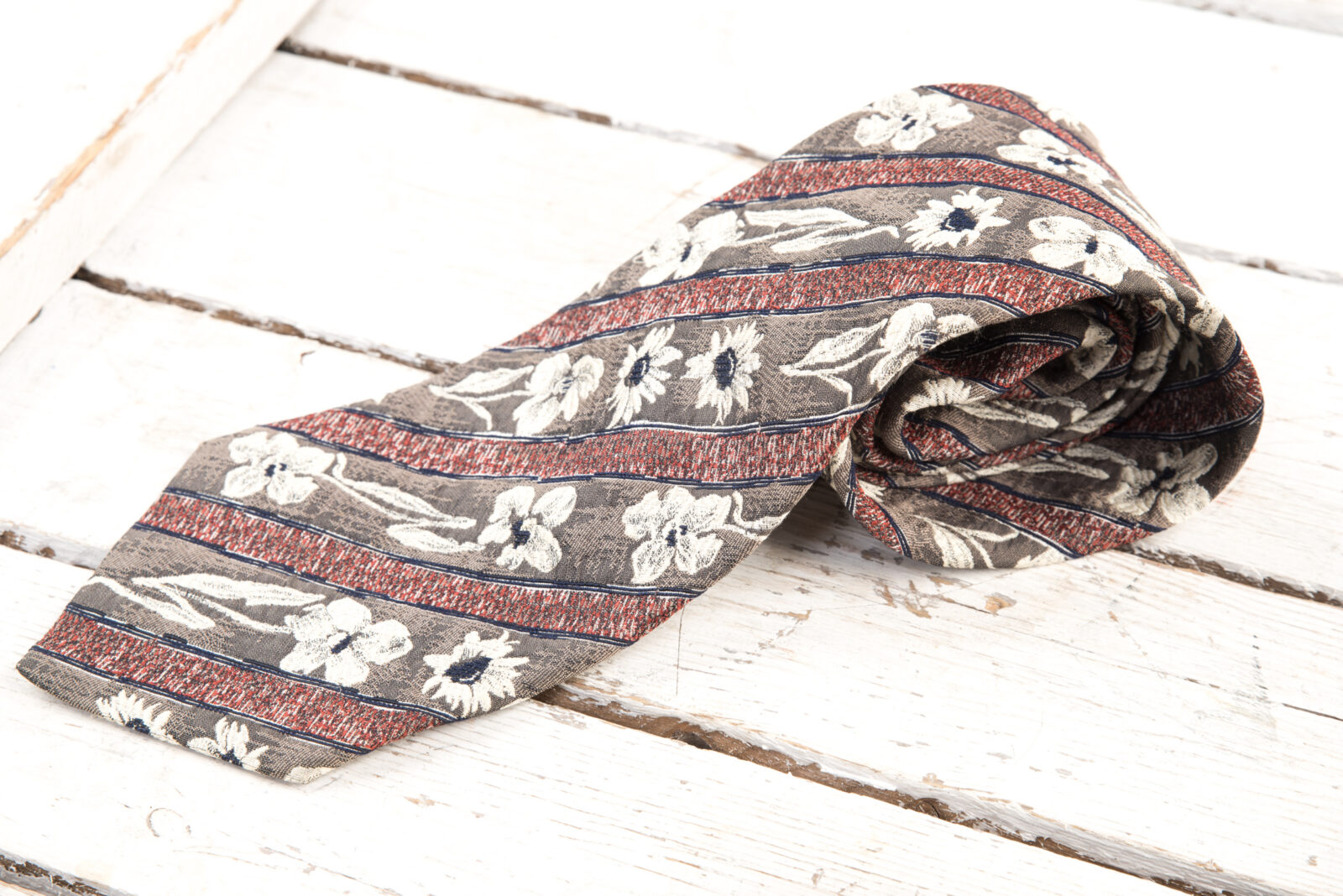 Krawat jedwabny Kenzo Homme vintage lata 90-te