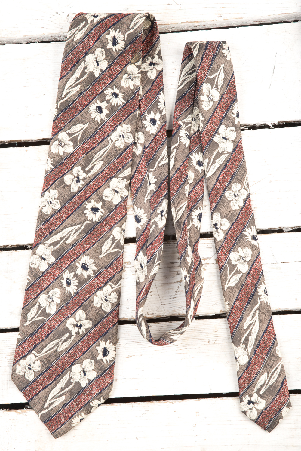 Krawat jedwabny Kenzo Homme vintage lata 90-te