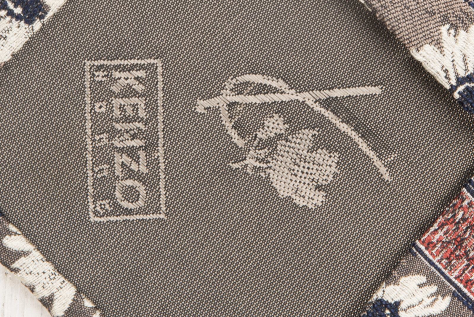 Krawat jedwabny Kenzo Homme vintage lata 90-te