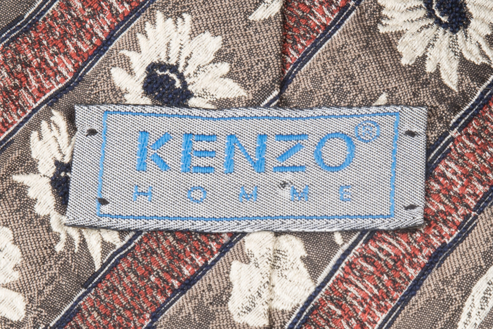 Krawat jedwabny Kenzo Homme vintage lata 90-te