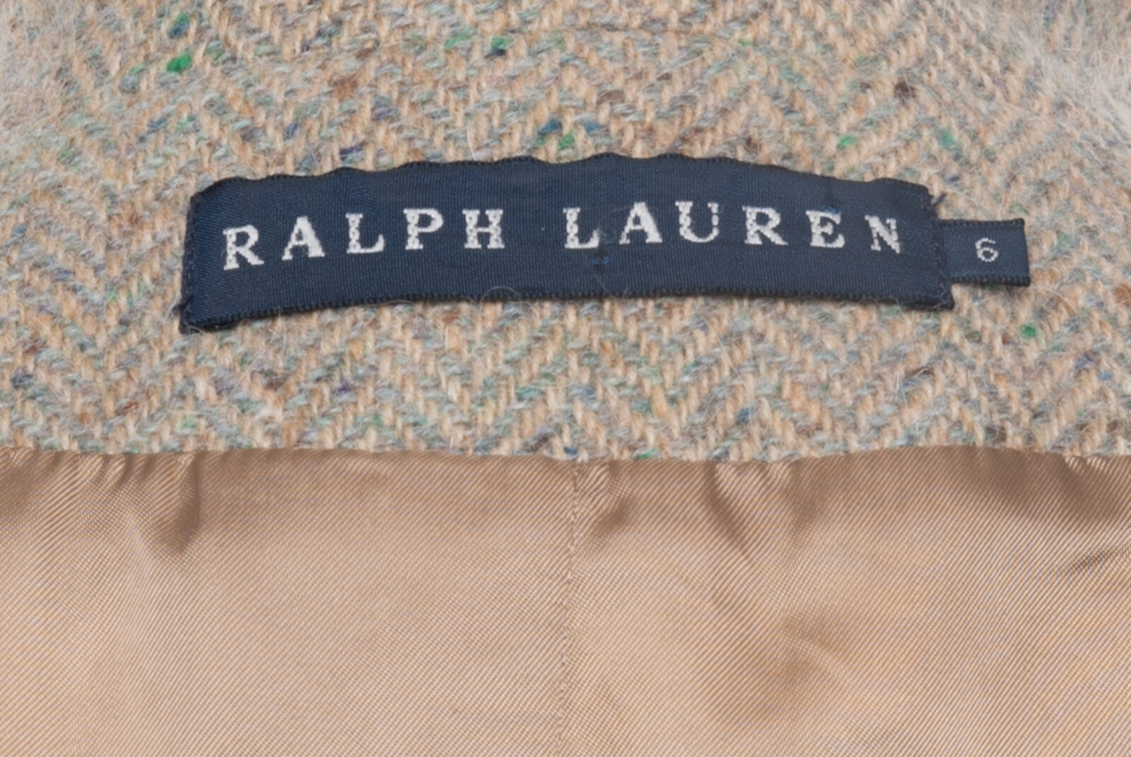 Żakiet tweedowy Ralph Lauren wełna/alpaka 36 (S)
