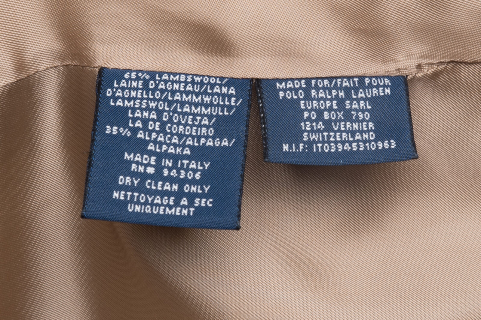 Żakiet tweedowy Ralph Lauren wełna/alpaka 36 (S)