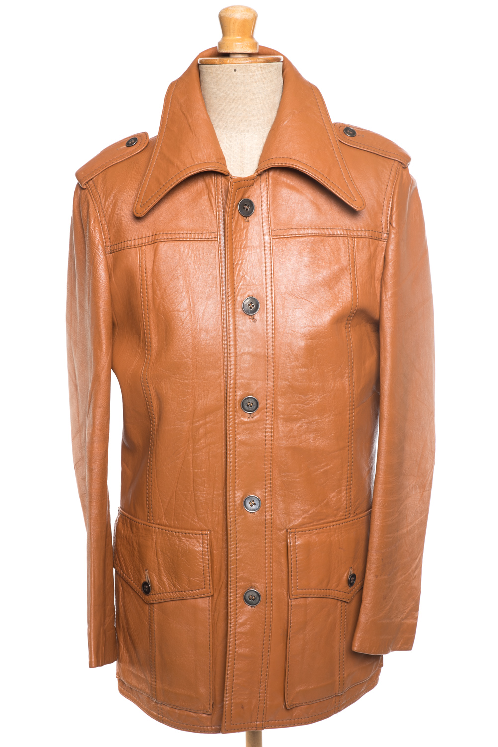 Kurtka skórzana vintage lata 70-te 48/50 (M/L)