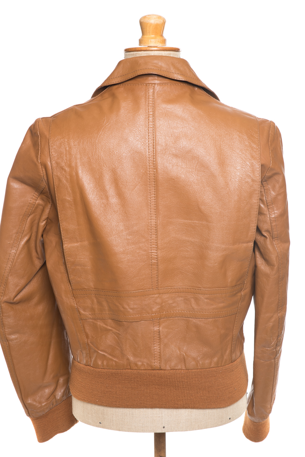 Kurtka skórzana vintage lata 70-te M/L