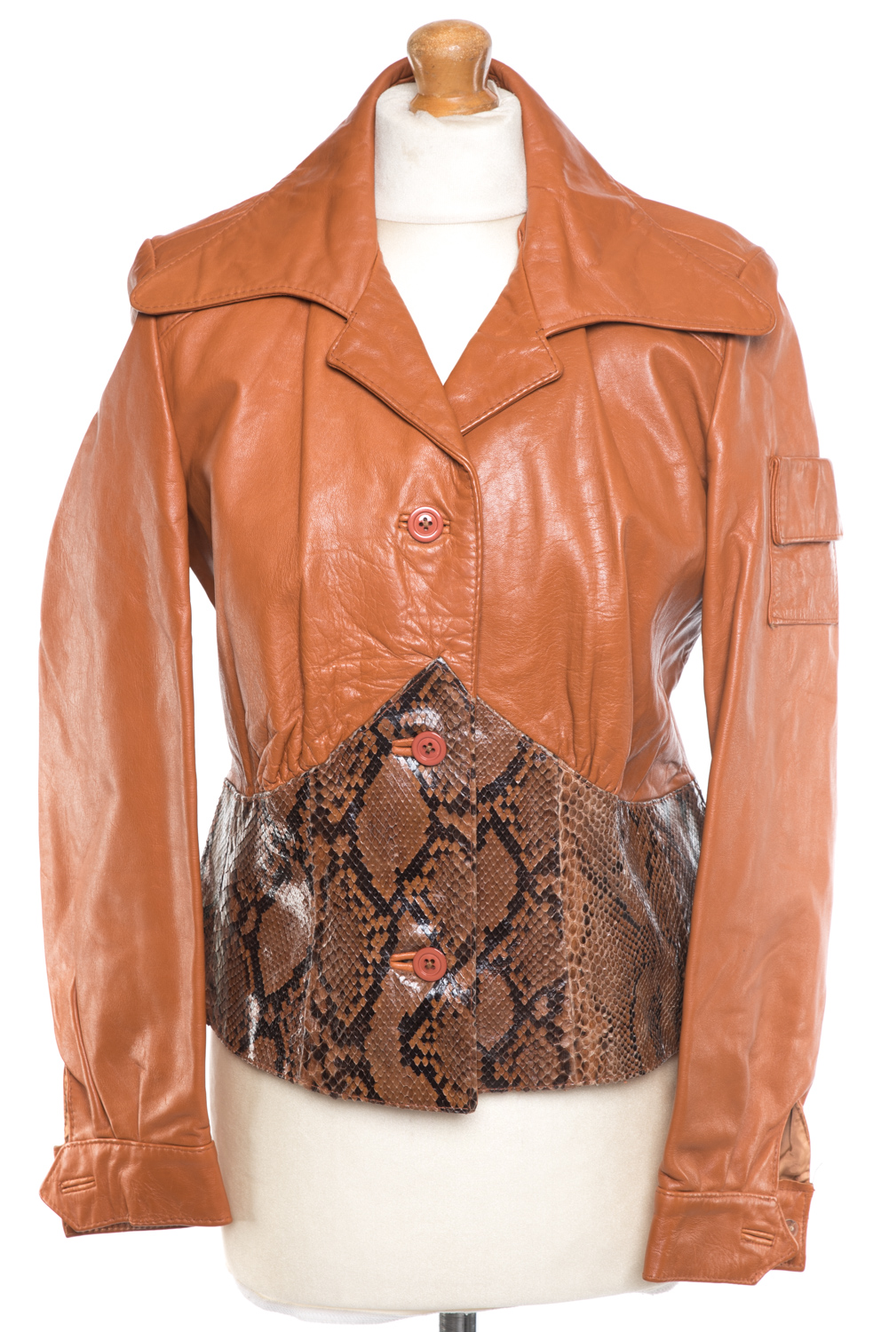 Kurtka skórzana vintage lata 70-te 36/38 (S/M)