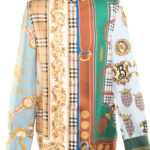 Koszula jedwabna Burberry London apaszkowa (archive scarves print) 34-36 (XS/S)