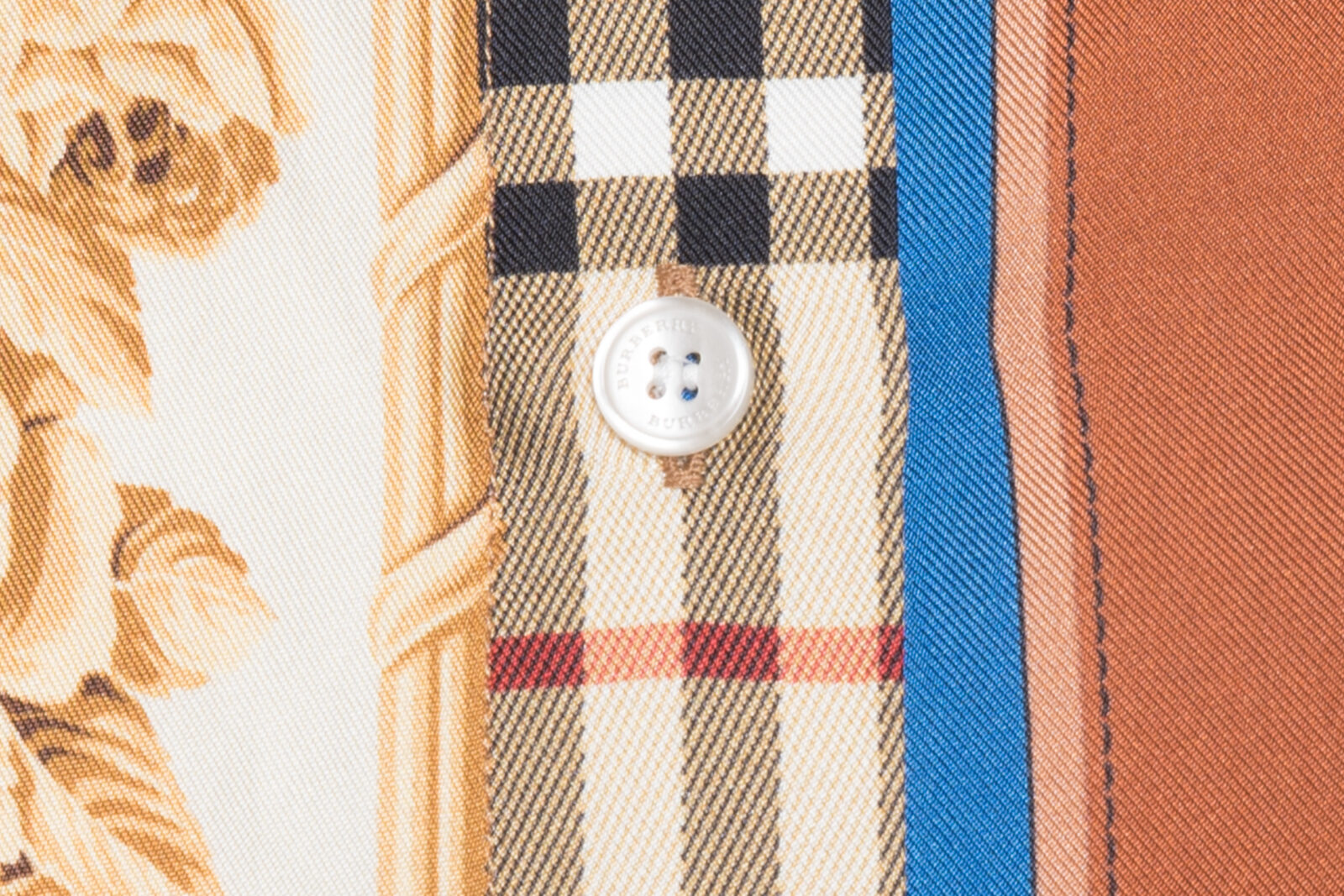 Koszula jedwabna Burberry London apaszkowa (archive scarves print) 34-36 (XS/S)