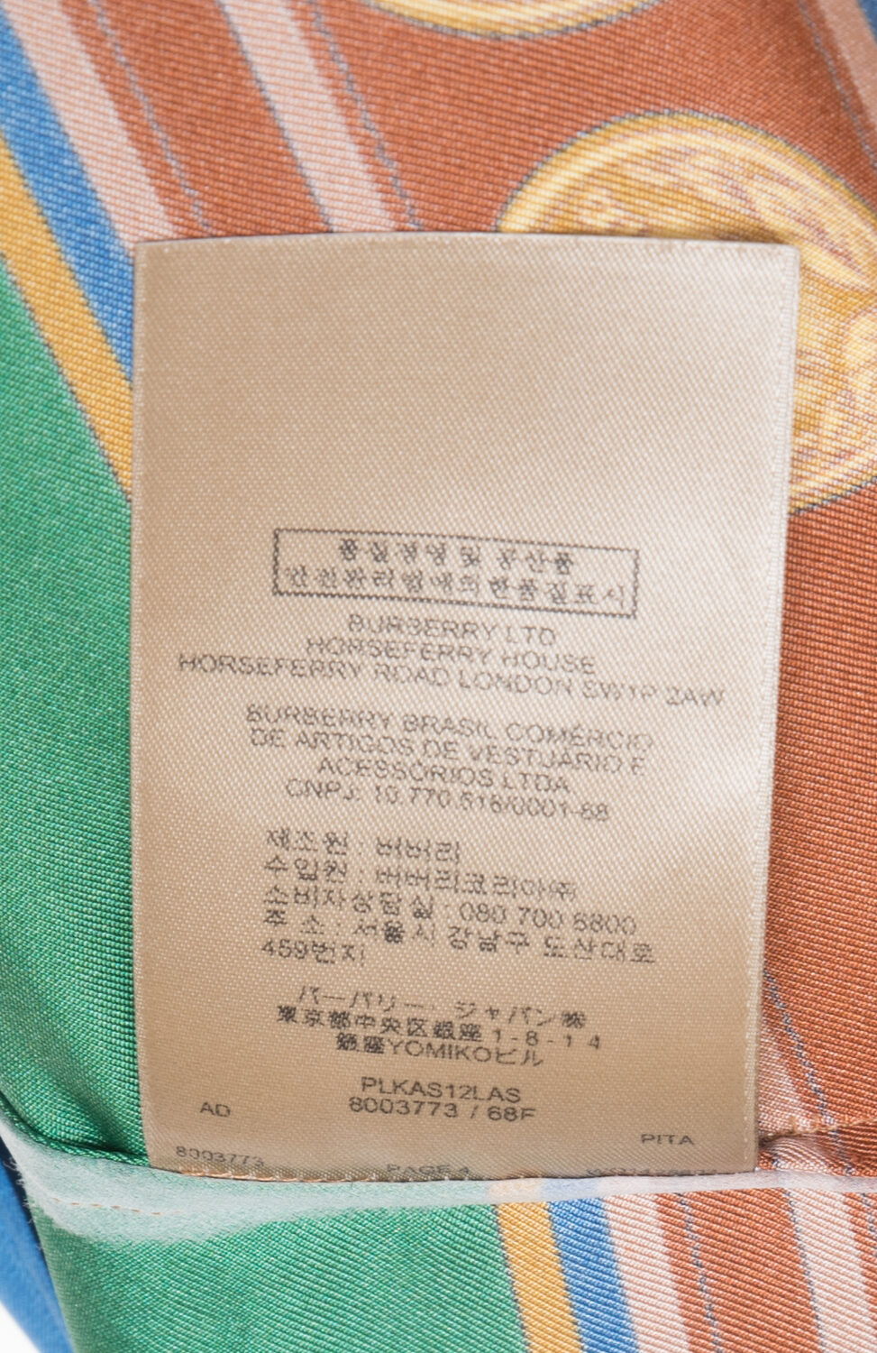 Koszula jedwabna Burberry London apaszkowa (archive scarves print) 34-36 (XS/S)