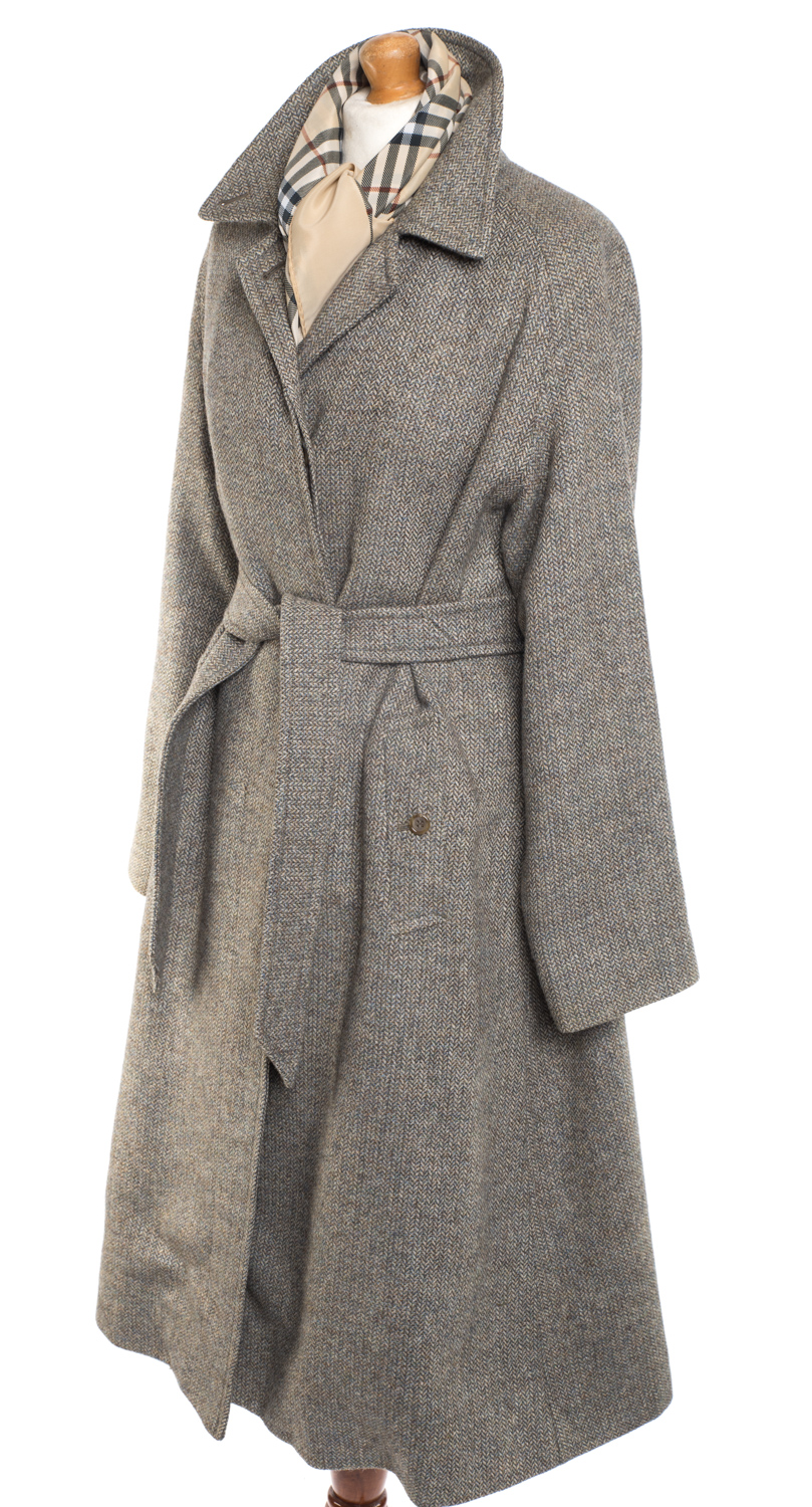 Płaszcz Burberry wełniany tweedowy 38 (M)