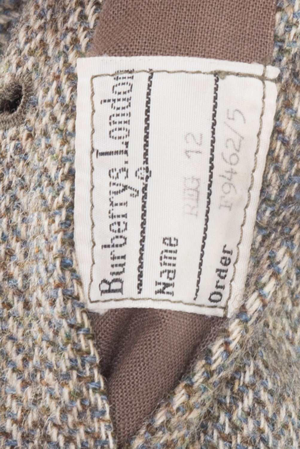 Płaszcz Burberry wełniany tweedowy 38 (M)