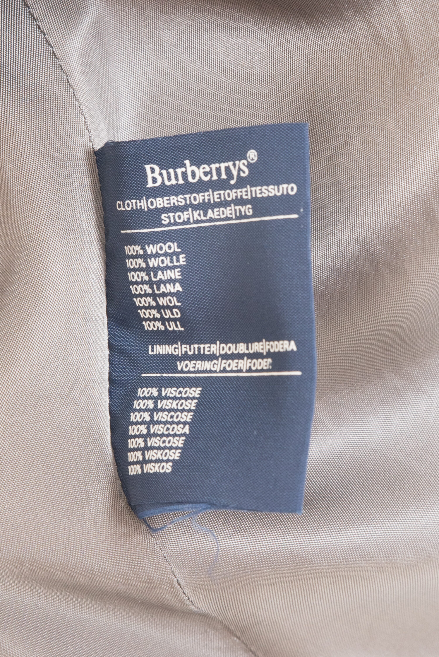 Płaszcz Burberry wełniany tweedowy 38 (M)