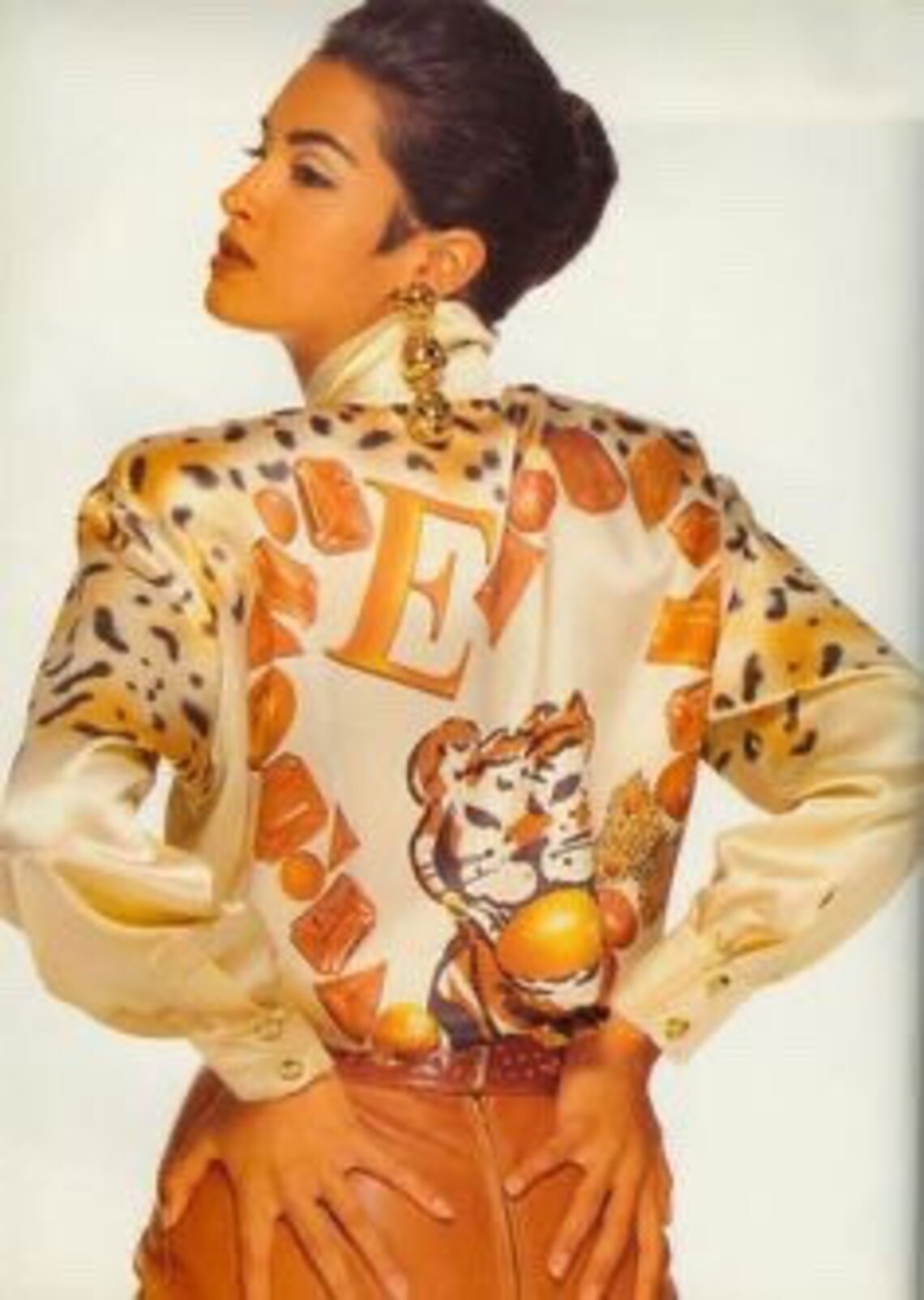 Koszula Escada Margaretha Ley jedwabna vintage z 1991r. M-XL
