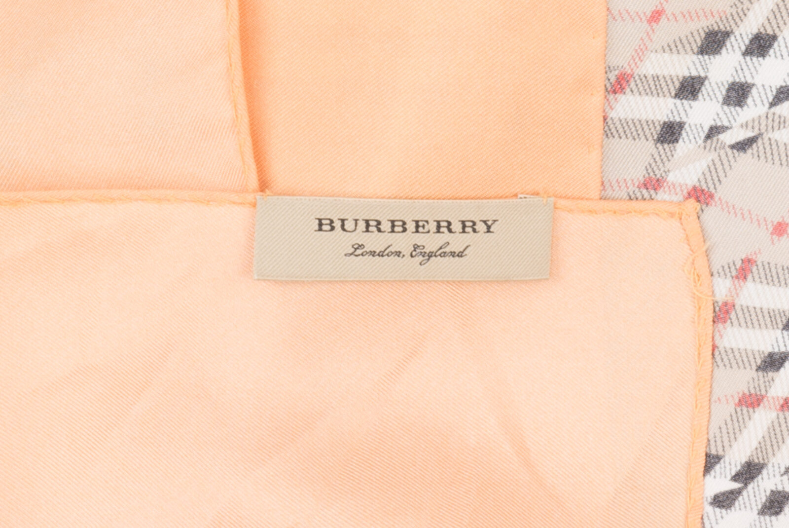 Apaszka jedwabna Burberry duża chusta pareo 193 x 95 cm