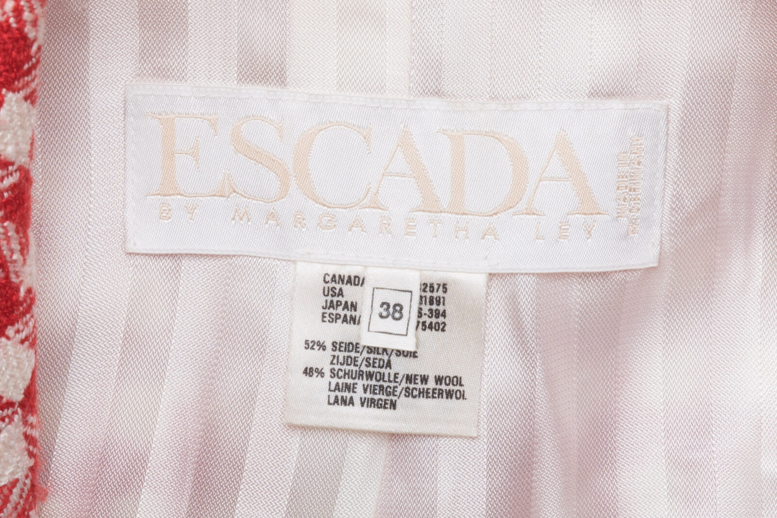 Żakiet Escada Margaretha Ley vintage lata 80-te jedwab/wełna 38 (M)