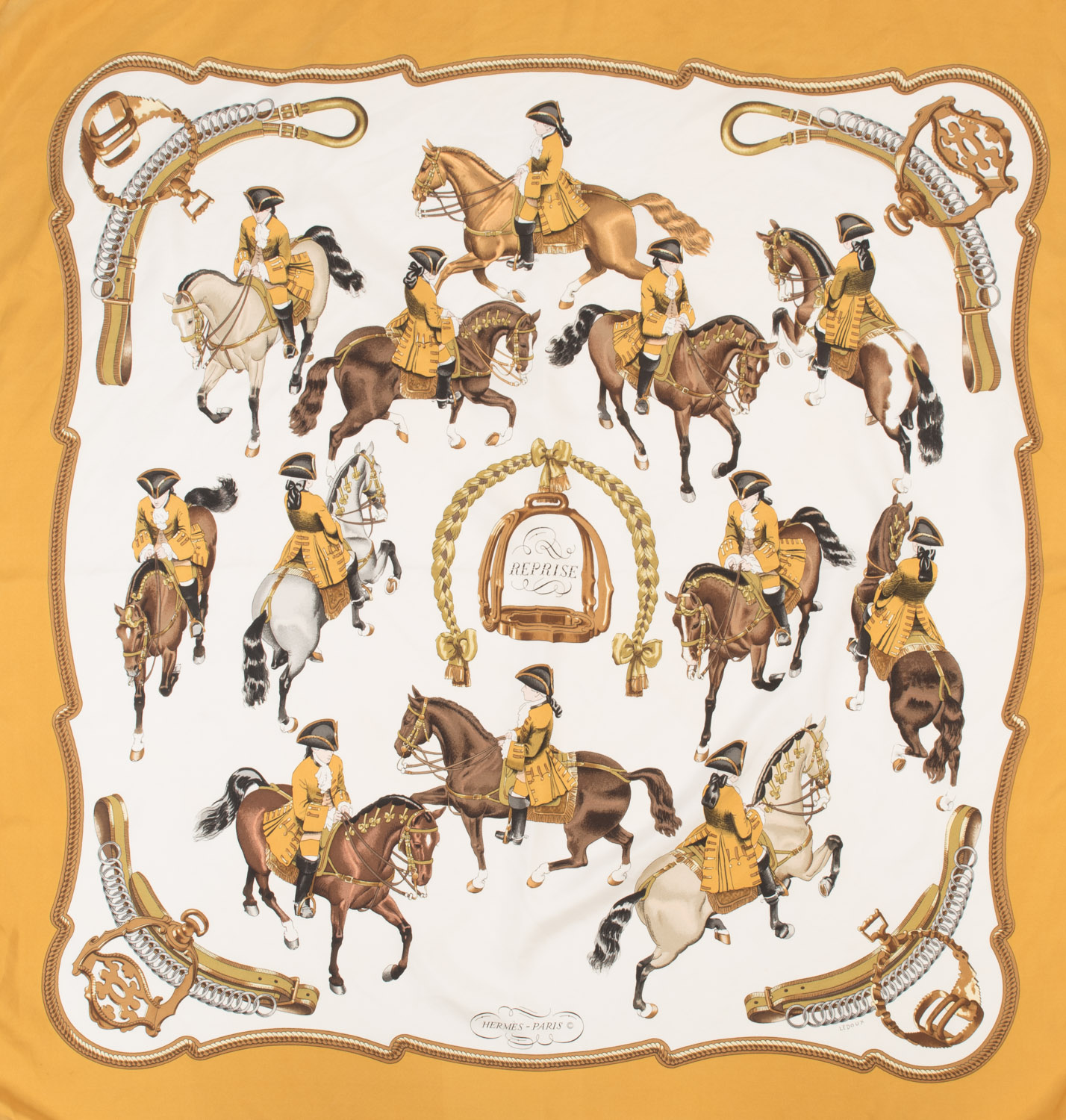 Apaszka Hermes Paris Reprise wydanie z 1970r.