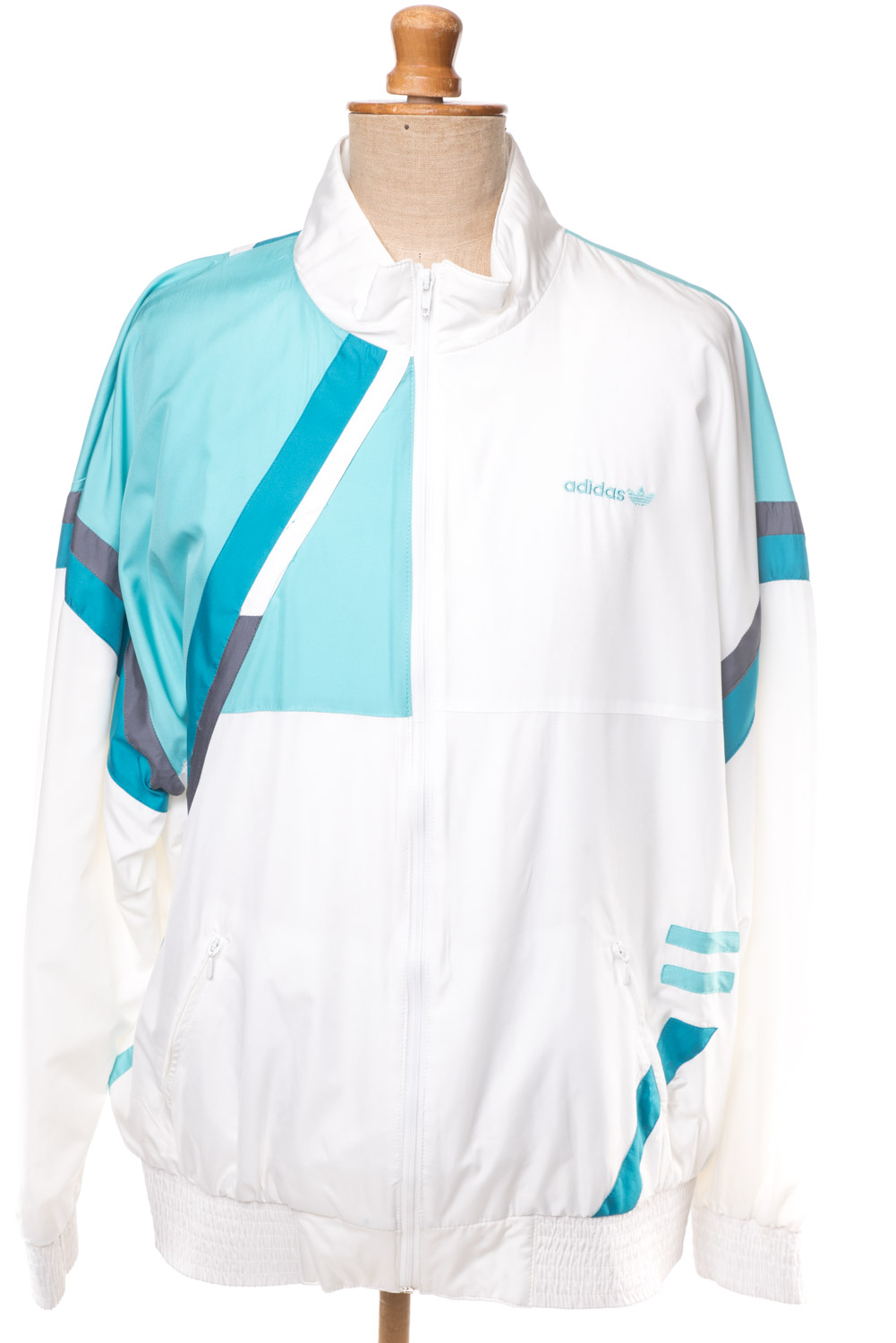 Dres ortalionowy Adidas komplet kurtka i spodnie ortalionowe vintage lata 80-te XL Unisex
