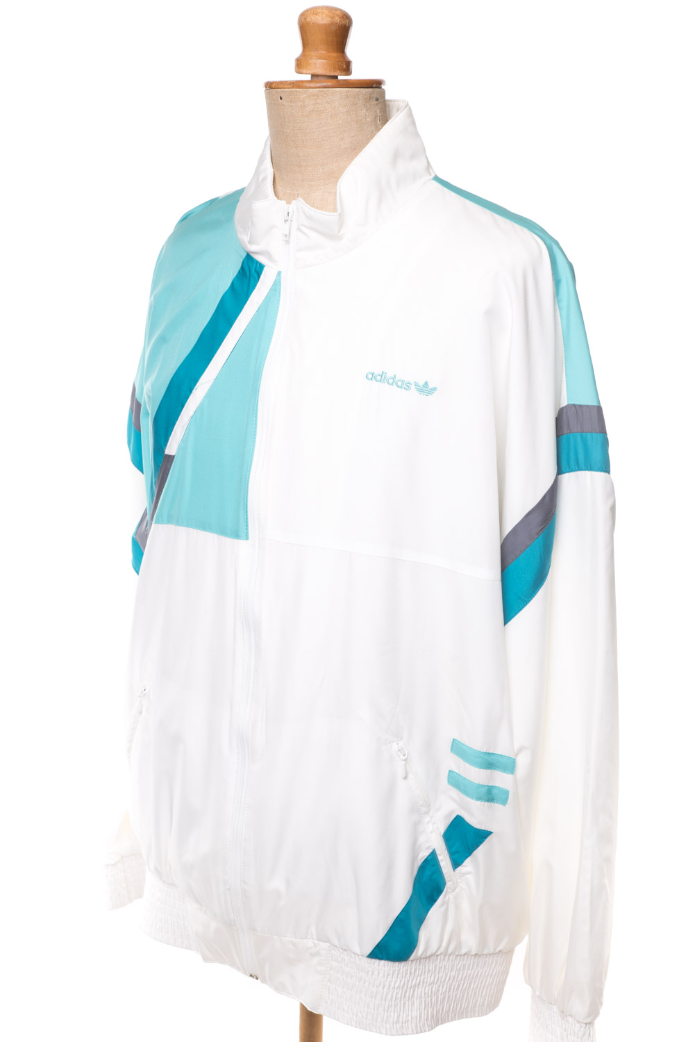 Dres ortalionowy Adidas komplet kurtka i spodnie ortalionowe vintage lata 80-te XL Unisex