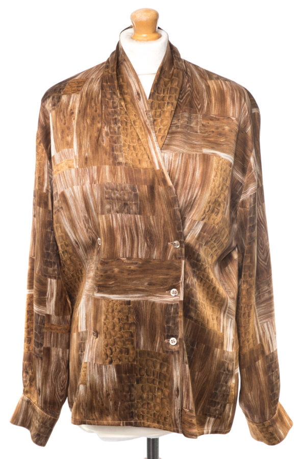 Koszula Escada Margaretha Ley jedwabna vintage lata 80-te 38/40 (M/L)