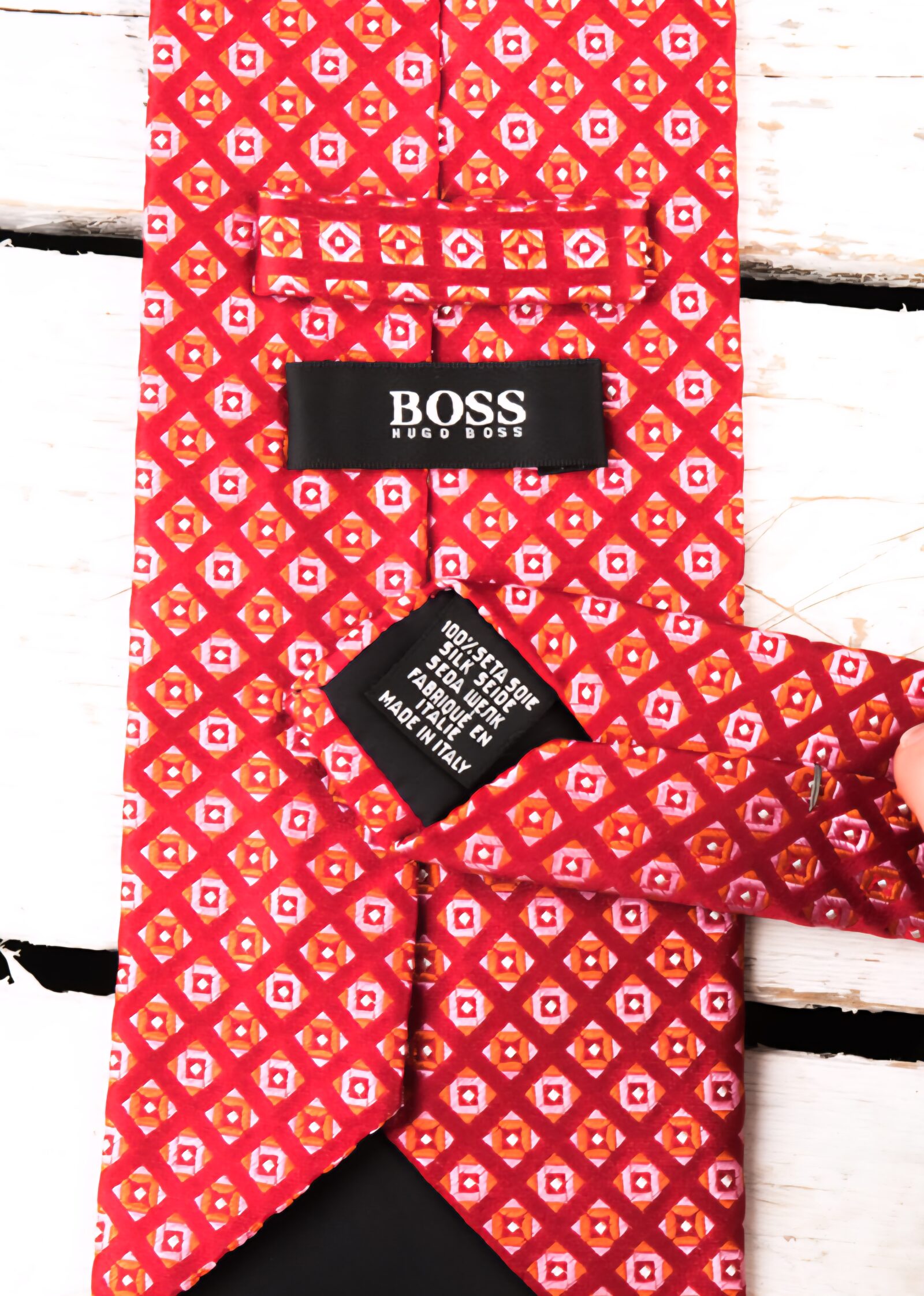 Krawat jedwabny Hugo Boss