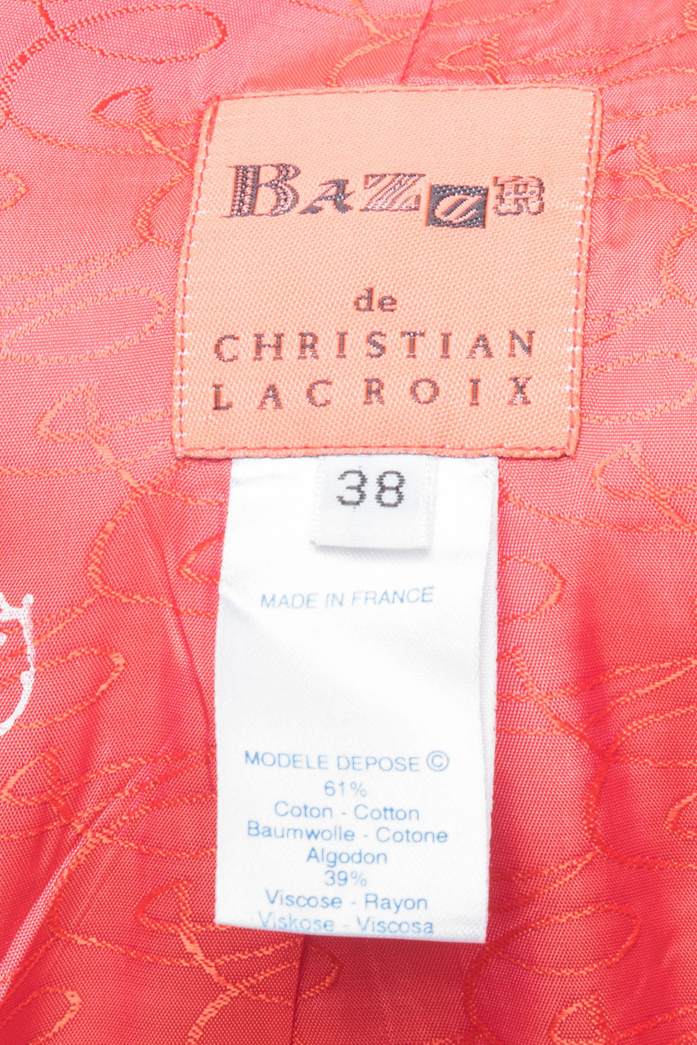 Żakiet Christian Lacroix Bazar vintage lata 90-te 36 (S)