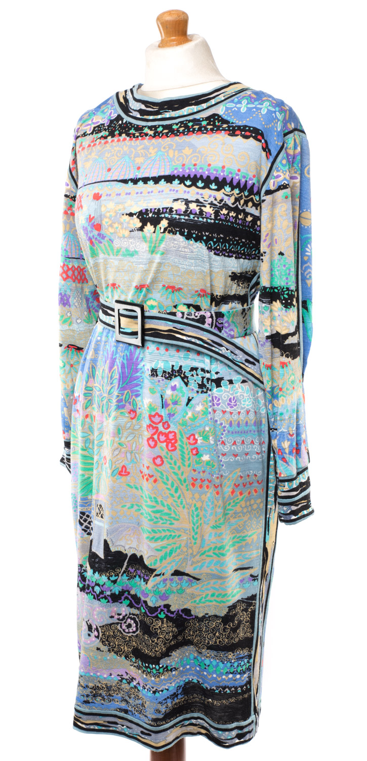 Sukienka Leonard Paris vintage lata 80-te 40/42 (L/XL)