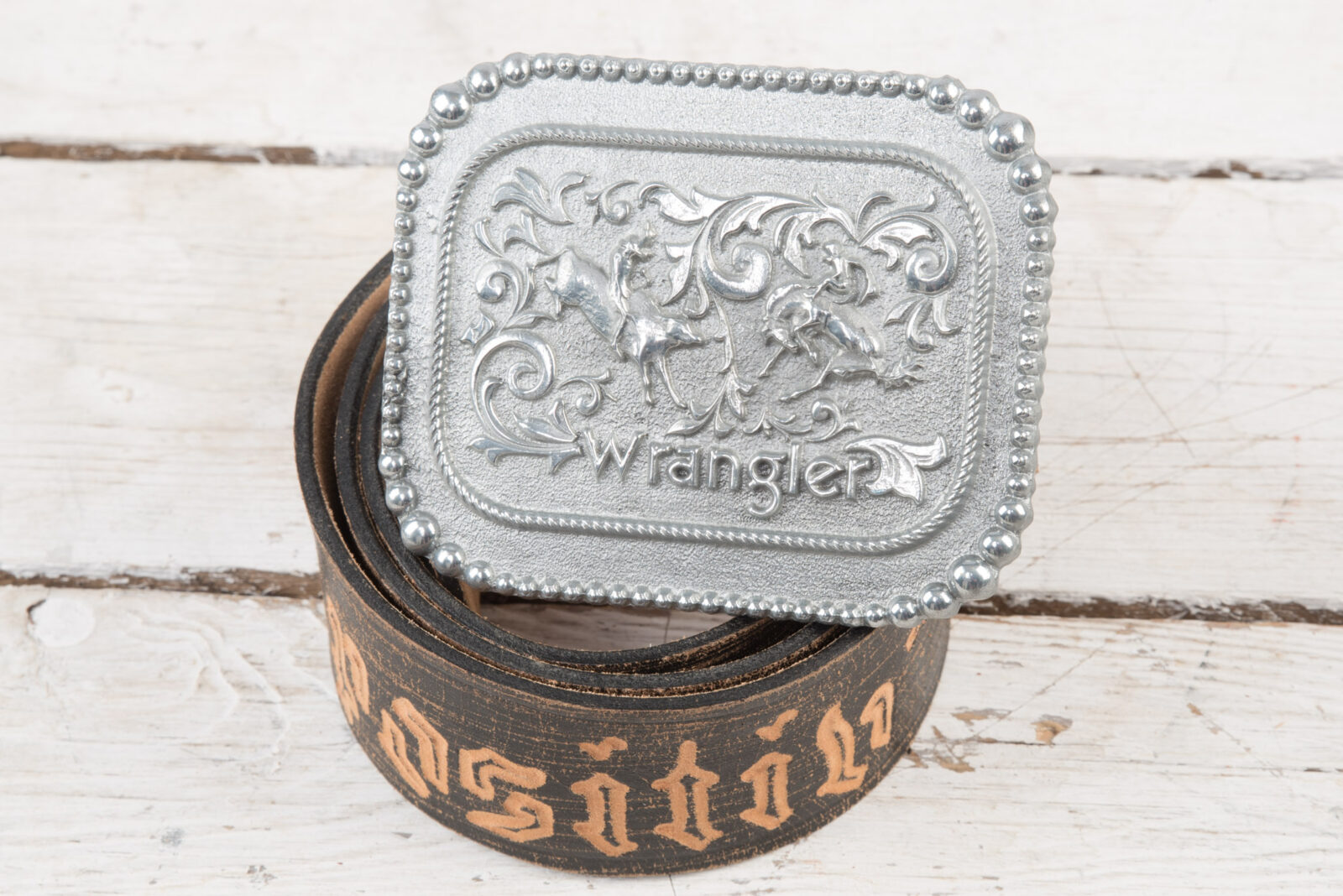 Pasek kowbojski Wrangler Think Positive