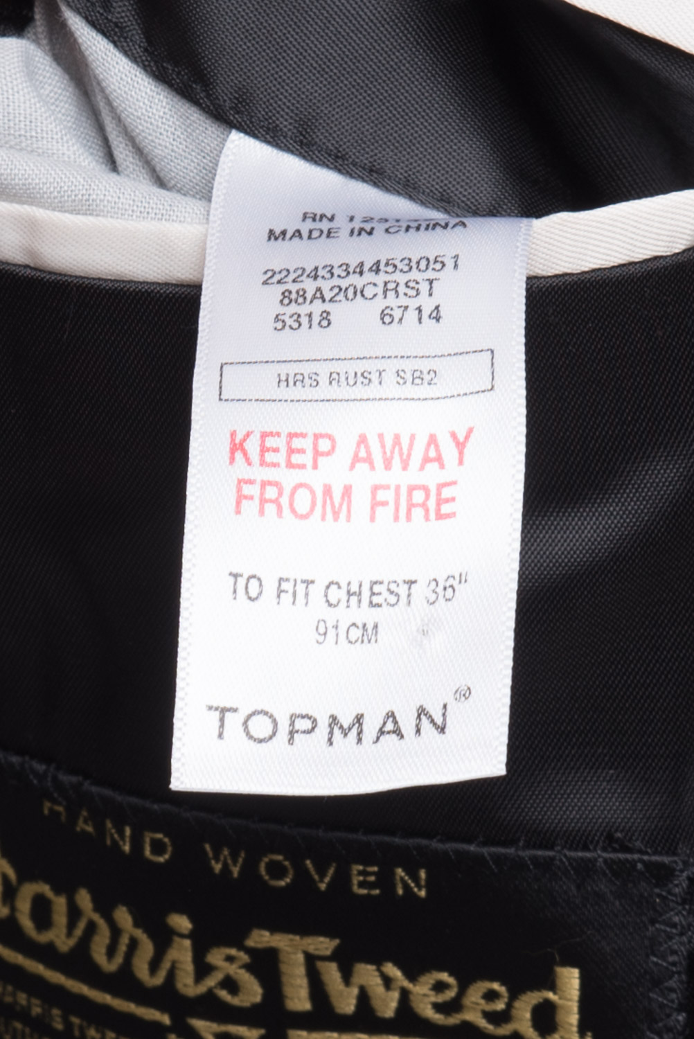 Marynarka Harris Tweed 46/36R (S/XS)